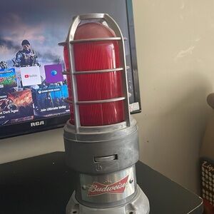 Budweiser Red and Silver Industrial Light